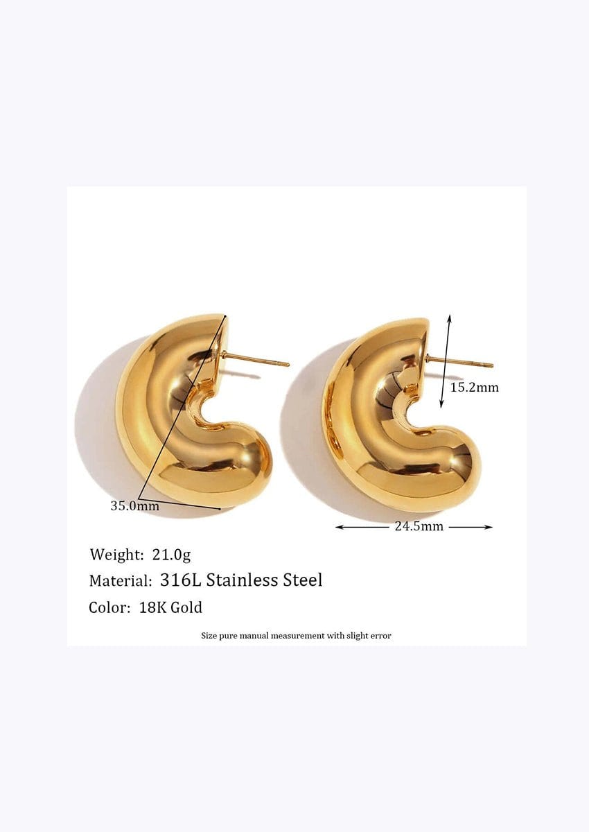 Hypoallergenic Gold and Silver Hoops