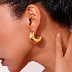 Hypoallergenic Gold and Silver Hoops