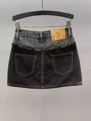 Double Denim Skirts