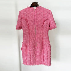 Pink Woven Dress