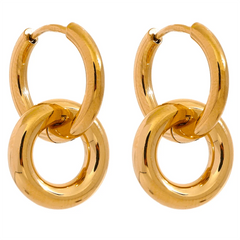 Interlocking Hoop Earrings