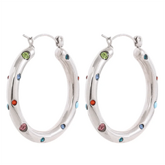 Kaleidoscope Bliss Hoop Earrings