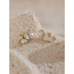 Marquise-Cut Cubic Zirconia Earrings
