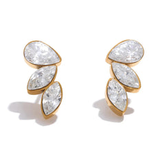 Marquise-Cut Cubic Zirconia Earrings