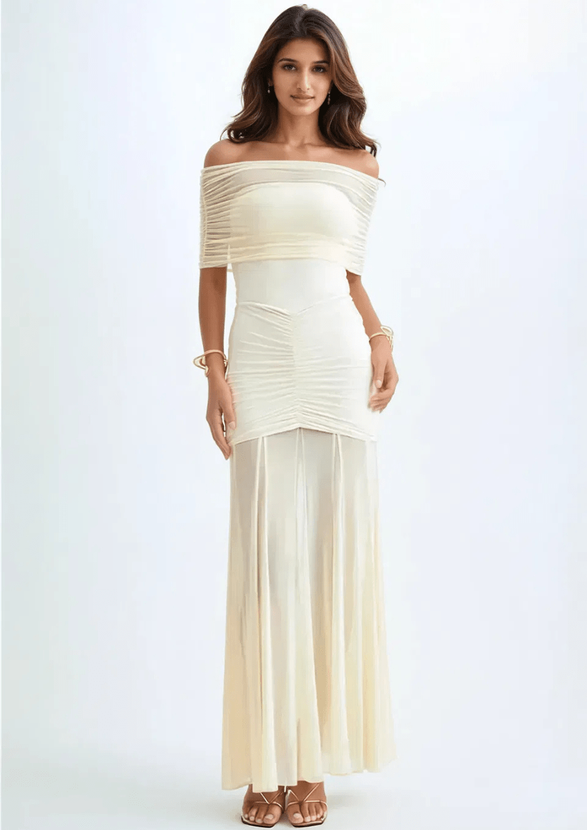 Mesh Off-Shoulder Dresses