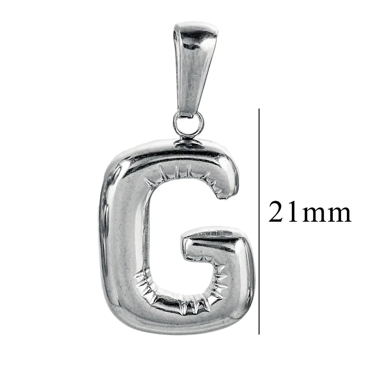 Metallic Balloon Letter Charms
