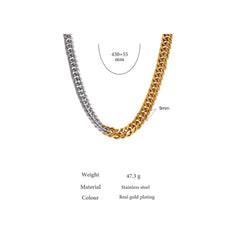 Mixed Bracelet and Chain Necklace