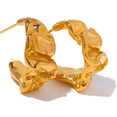 Molten Aura Hoop Earrings