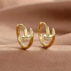 Nail-Inspired Hoop Earrings