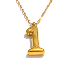 Numerical Pendant Necklace