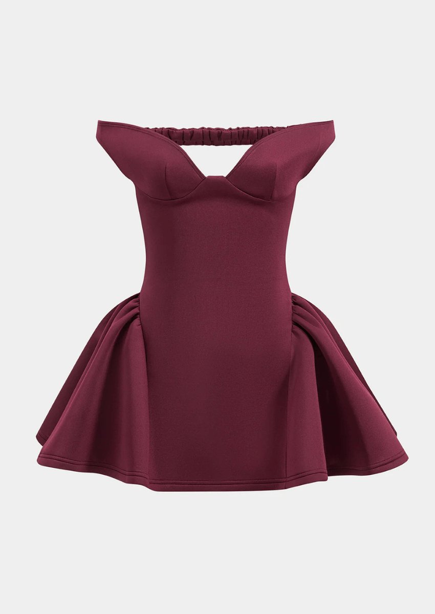 Schulterfreies Minikleid