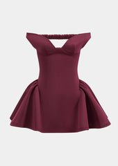 Schulterfreies Minikleid