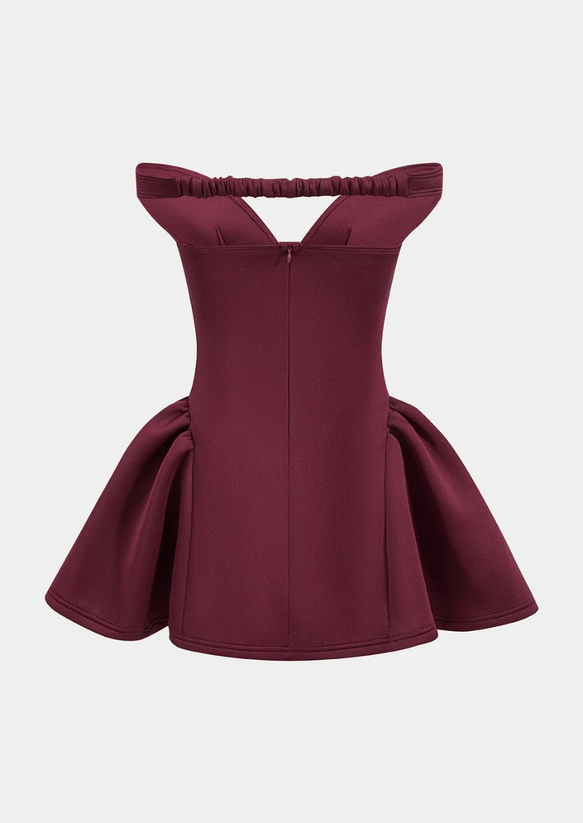 Schulterfreies Minikleid