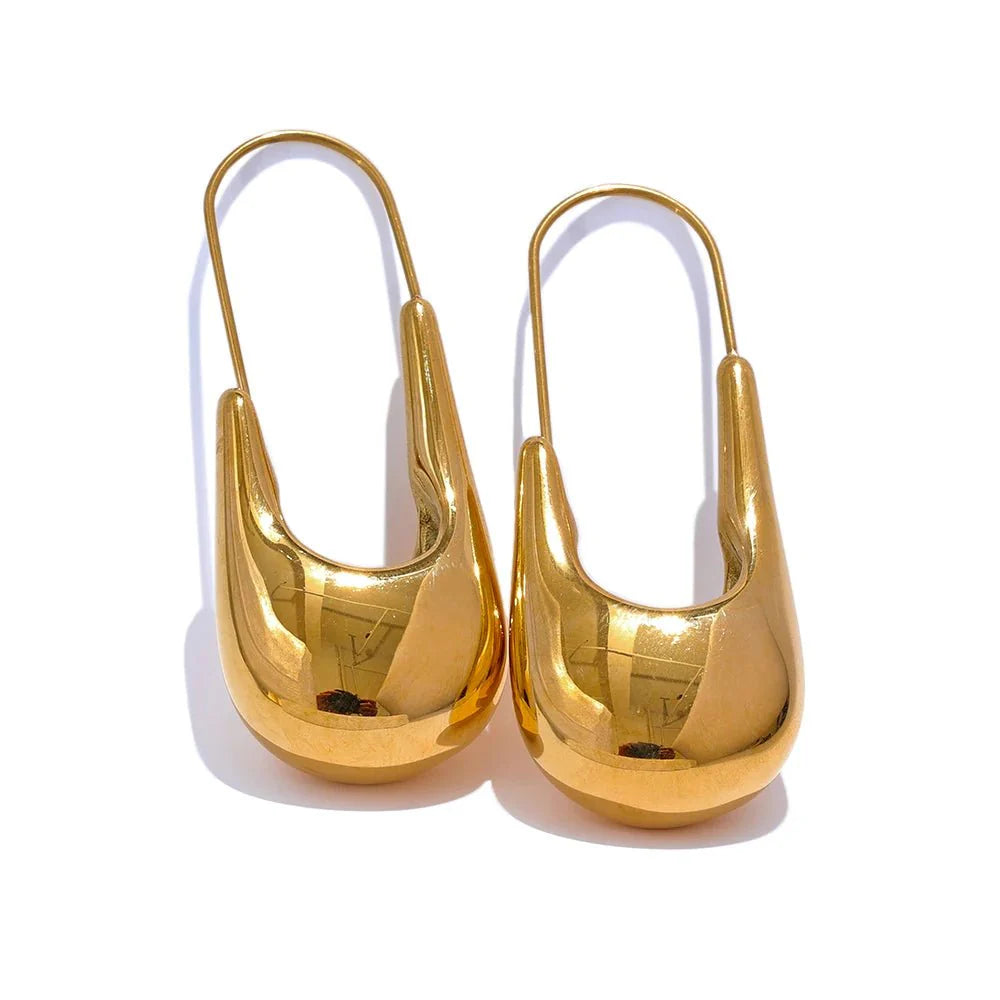 Paperclip Hoop Earrings