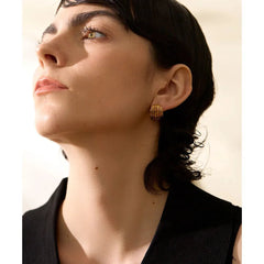 Parallel Band Hoop Earrings