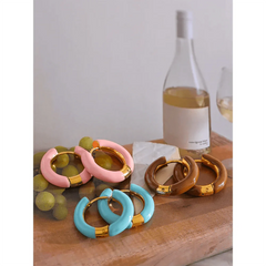 Pastel Hoop Earrings
