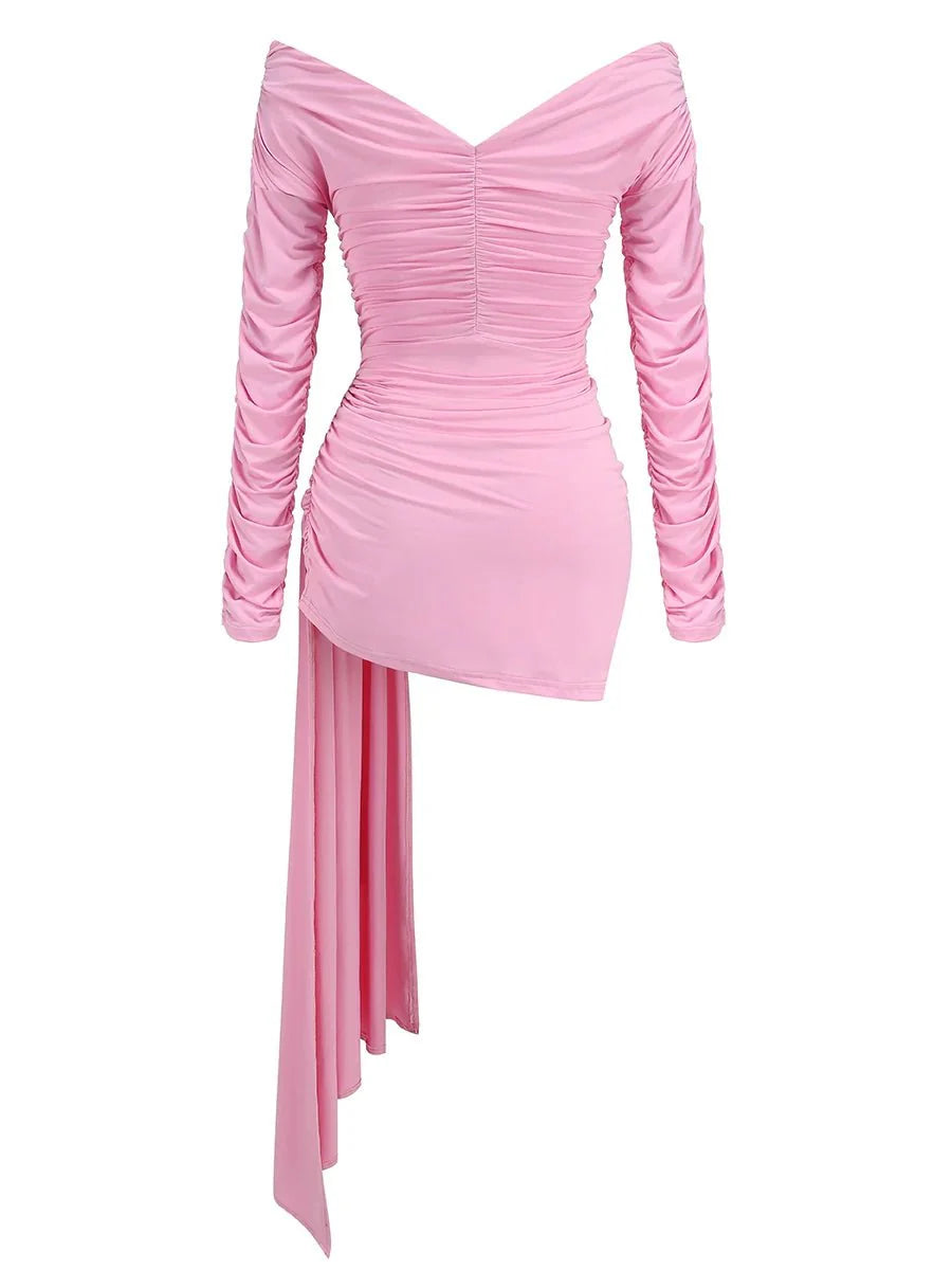 Pink Long Sleeve Dress