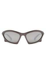 Rectangle Sport Geometric Wrap Around Sunglasses