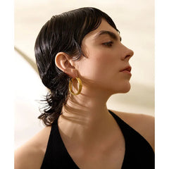 Ripple Hoop Earrings