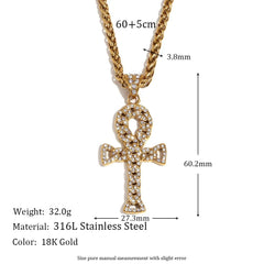 Sacred Ankh Aura Necklace
