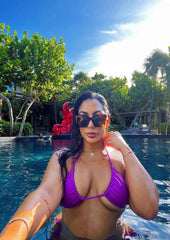 Scrunch Bikini Himbeere