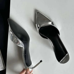 Sleek Pointed-Toe Mules