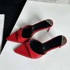 Sleek Pointed-Toe Mules