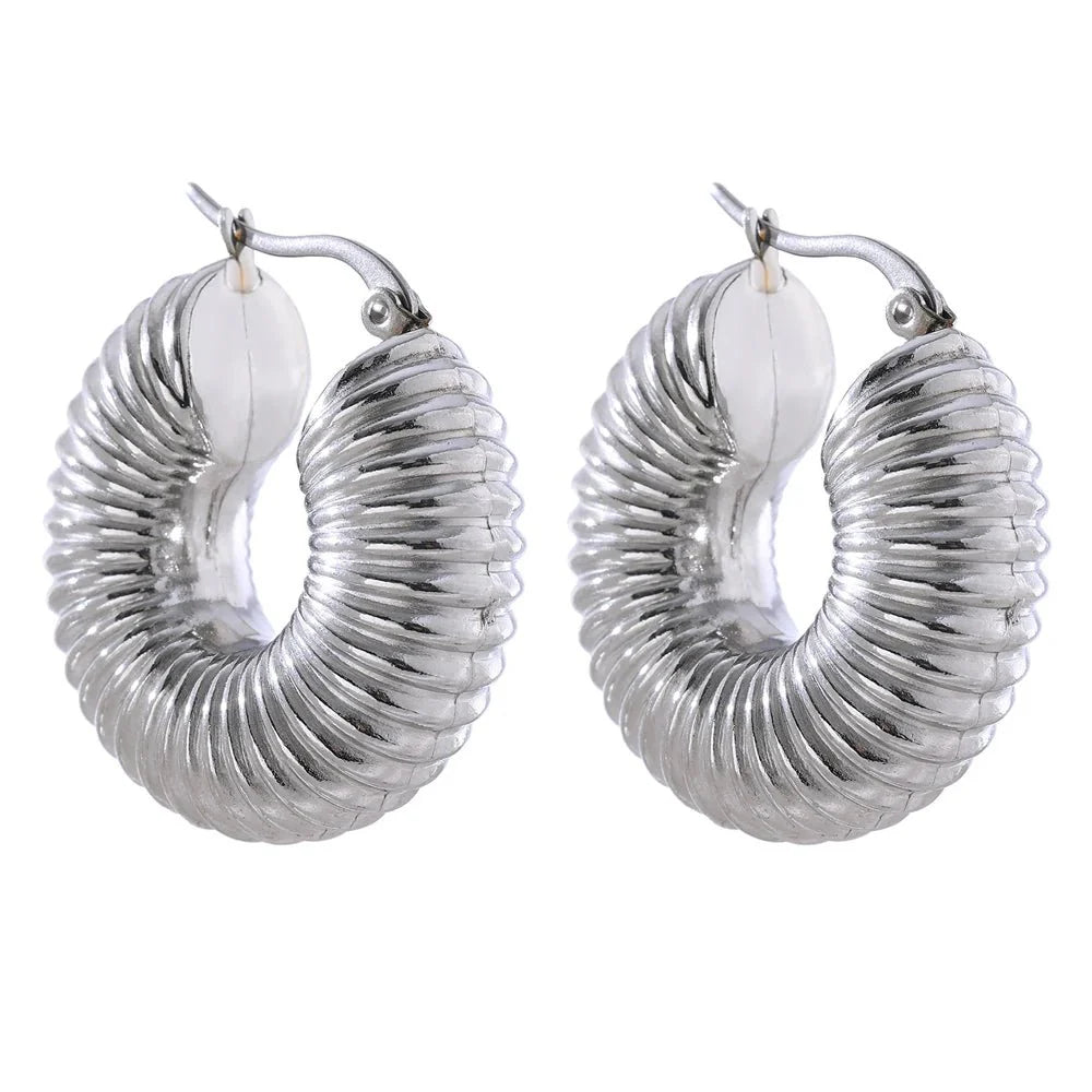 Slinky Hoop Earrings