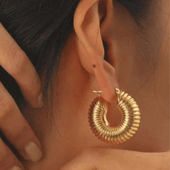 Statement Chunky Hoop Earrings