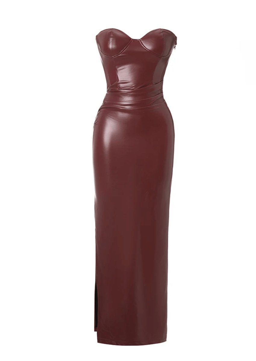 Strapless Corset Maxi Dress – Krzno