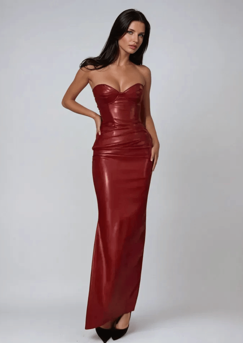 Strapless Corset Maxi Dress – Krzno