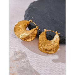 Tate Curved Hoop Earrings