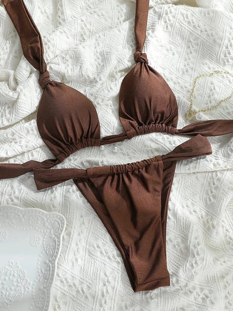 Tiedown Two-Piece Bikini Swimsuit