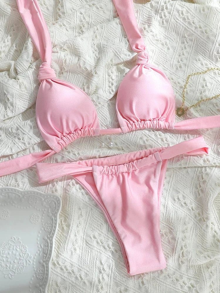Tiedown Two-Piece Bikini Swimsuit