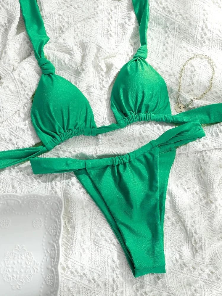 Tiedown Two-Piece Bikini Swimsuit