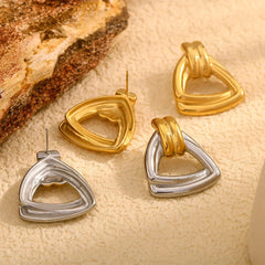 Triangular Knot Earrings