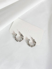 Twisted Silver Hoops