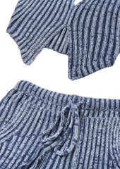 Two Piece Crochet Pant Set
