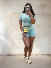 Two-Piece Ribbed Set