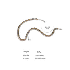 Two-Tone Chain Necklace