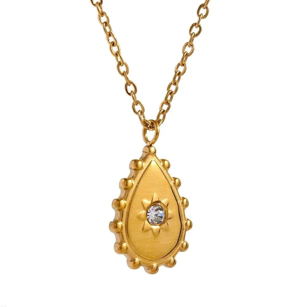 Water-Drop Pendant Necklace