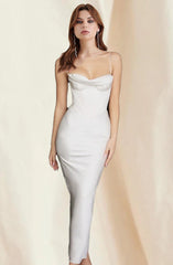 Satin Corset Maxi Dress