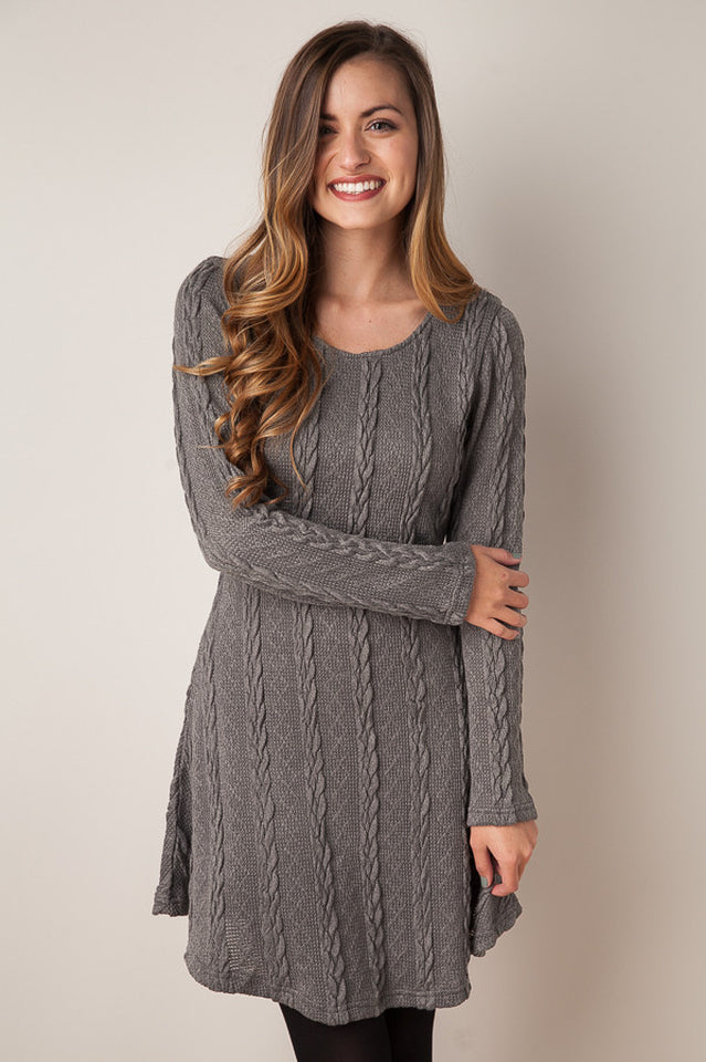 Plus Size Casual S-3XL Sweater Dress