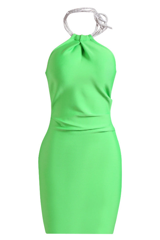 Rilia Halter Mini Bandage Dress