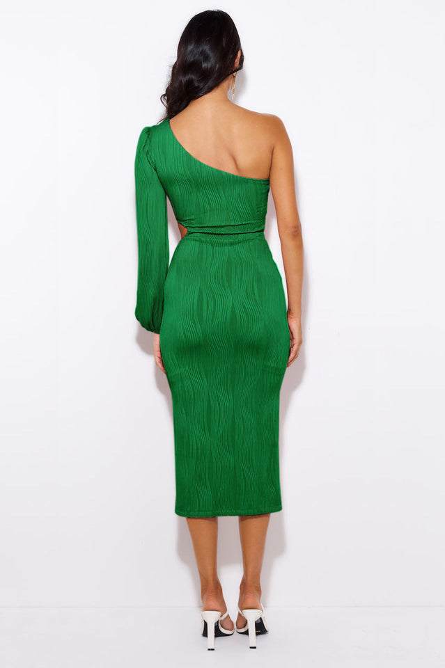 Allegra One Shoulder Midi Dress