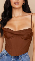 Brown Corset Top