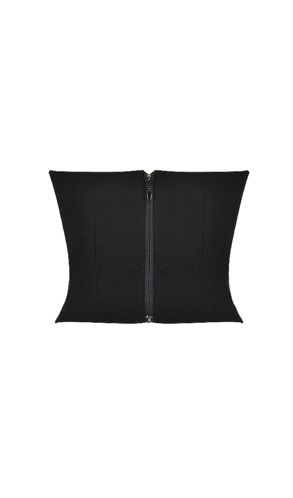 Black Plunge Corset Top