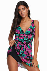 (S-3XL) Floral High Waist Tankini 2 Piece Set