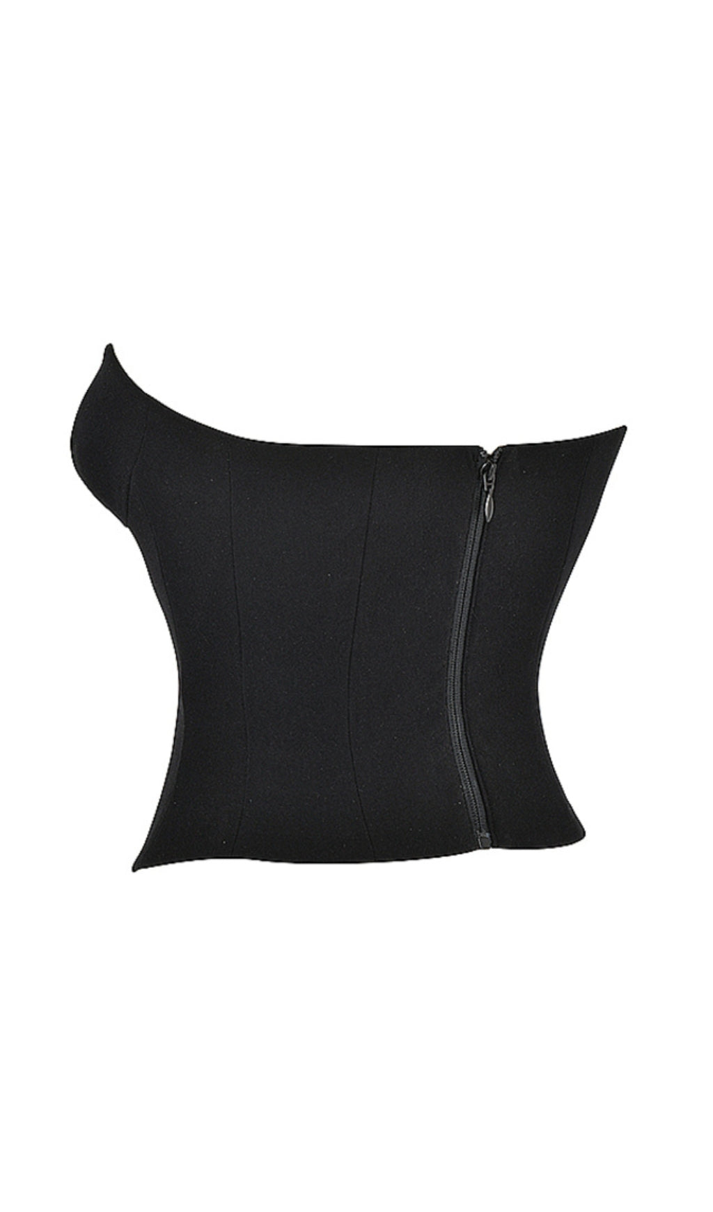 Black Plunge Corset Top