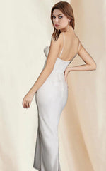 Satin Corset Maxi Dress